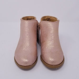 Girls Jani Metallic Ankle Boots in Rose Gold